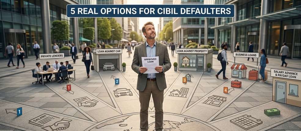 Can CIBIL Defaulters Get a Loan? 5 Real Options That Work