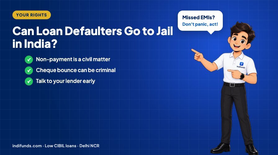 Can Loan Defaulters Go to Jail in India? What the Law Actually Says