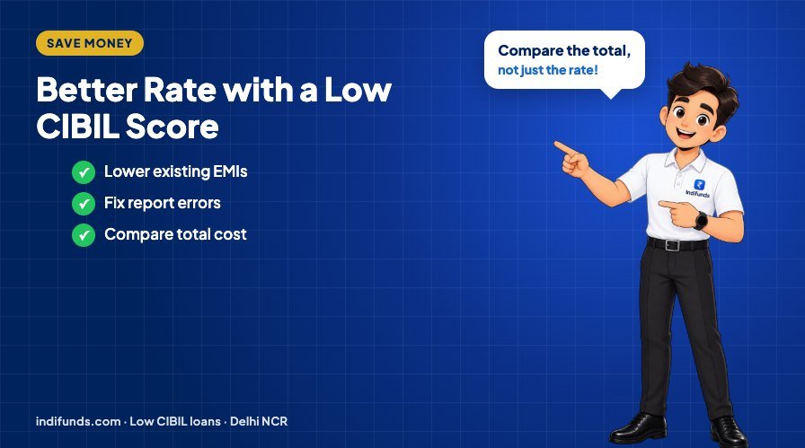 Low-Interest Personal Loan with a Low CIBIL Score: 7 Ways to Get a Better Rate