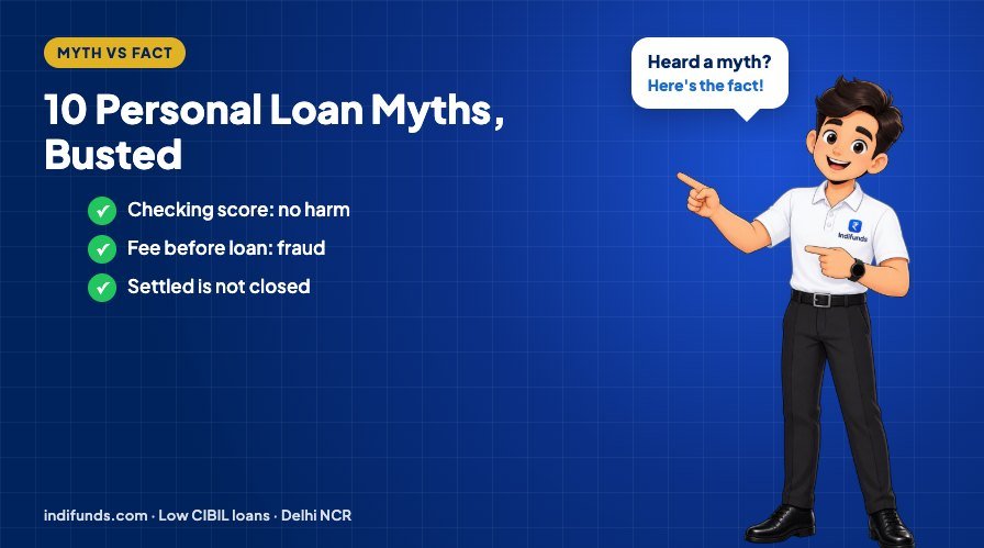 10 Personal Loan Myths That Cost Low CIBIL Borrowers Money