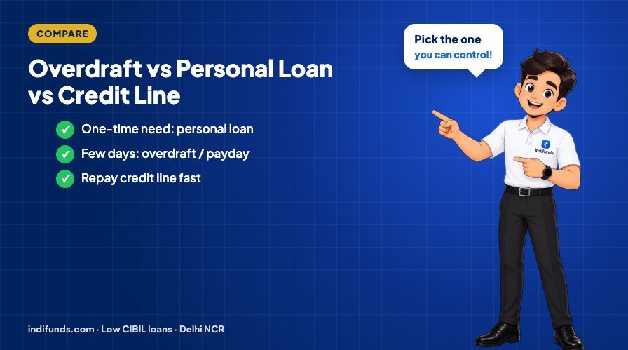 Salary Overdraft vs Personal Loan vs Credit Line: Which Should You Choose?