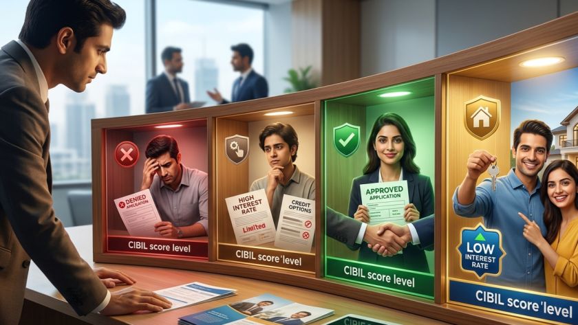 What Happens at Each CIBIL Score Level When You Apply